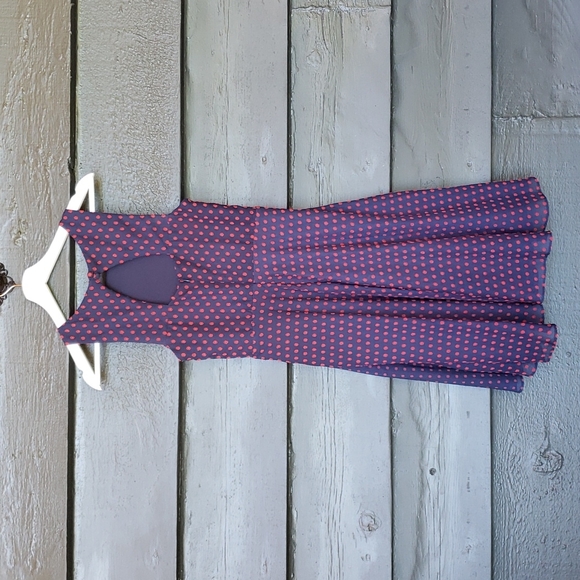 Anthropologie EVA FRANCO Ruffled Clipdot Dress sz 4 Women's - Picture 7 of 11